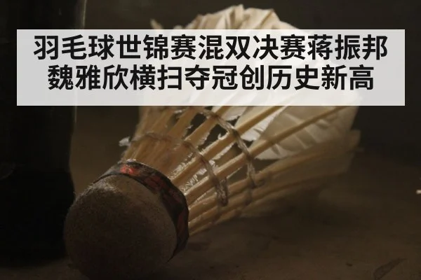 羽毛球世锦赛混双决赛蒋振邦魏雅欣横扫夺冠创历史新高